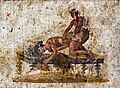 Erotic wall painting, from Pompei. National Archaeological Museum, Naples.