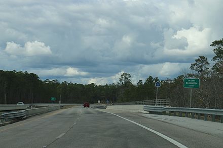 The Washington County sign at Ebro, Florida on Florida State Road 79.