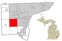 Romulus is in the middle of a county in far southeastern Michigan.