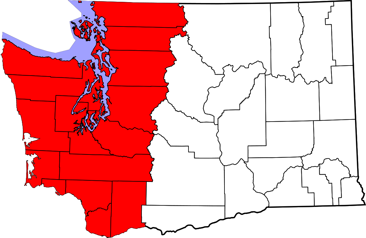 Map Western Washington State File:Western Washington map.svg   Wikipedia