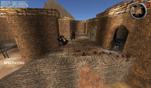 A player in spectator mode Wikibooks-AssaultCube24.png