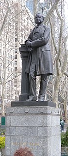 Statue of William E. Dodge Statue of William E. Dodge by John Quincy Adams Ward in Manhattan, New York, U.S.