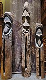 Wooden slit drums from Vanuatu, Bernice P. Bishop Museum.JPG