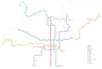 Карта Сіаньський метрополітен (червень 2021)