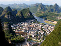 The town of Yangshuo
