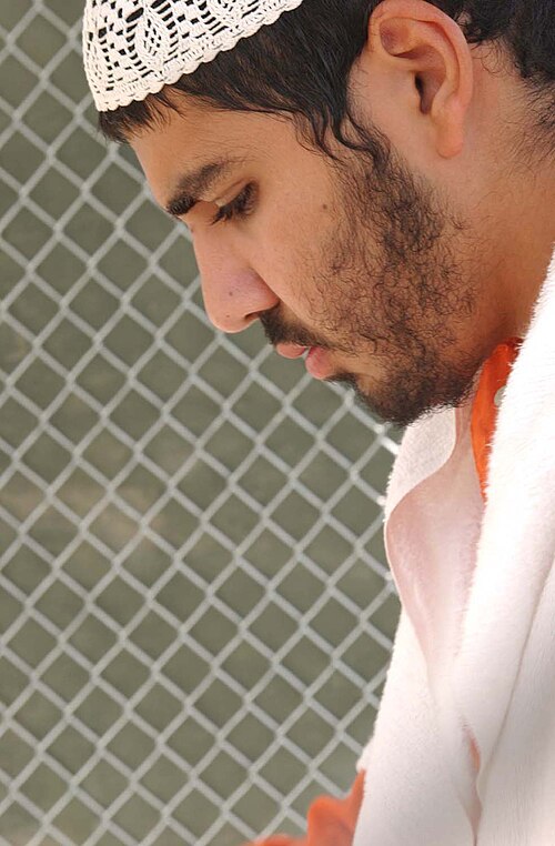 Hamdi at Guantanamo Bay in April 2002