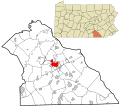York County Pennsylvania incorporated and unincorporated areas York highlighted.svg