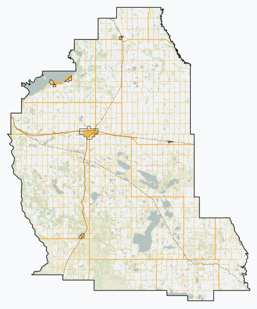 Stettler is located in the County of Stettler