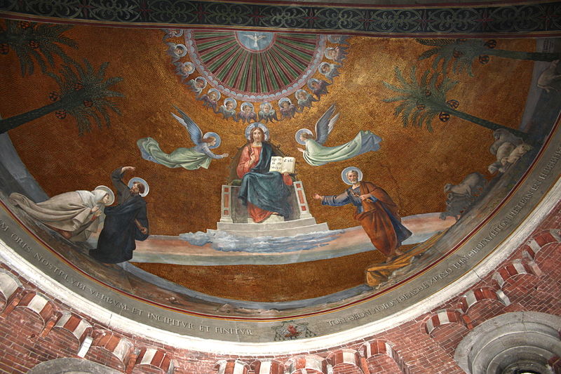 File:0467 - Pavia - S. Pietro in Ciel d'Oro - Affresco ottocentesco abside - Foto Giovanni Dall'Orto, 17-Oct-2009.jpg