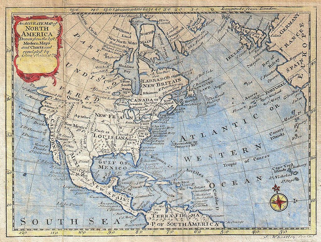 1747 Map of North America