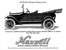 1916 advertisement for the Maxwell car, the most successful of the many brands sold by the Seattle Auto Co. throughout its history. 1916MaxwellCountryGentlemanAd.jpg