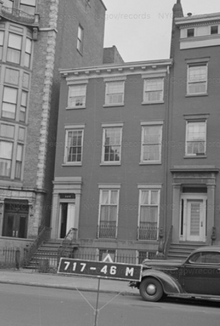 (7) Real Property Tax Photo taken for the Works Project Administration and the New York City Tax Department showing Block 717, Lot 46, 404 West 20th Street in 1939 or 1940 1939TaxPhotoNYC-Bock117Lot46.png