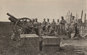 2. baterie 1. děl. pluku Jana Žižky z Trocnova u Bezenčuku, červen 1918