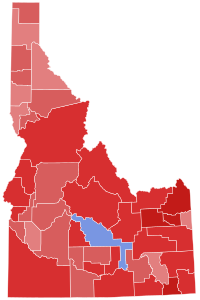 2002 United States Senate election in Idaho results map by county.svg