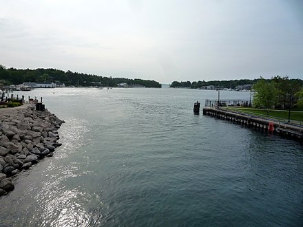 View of Round Lake from downtown Charlevoix