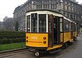 Historische Straßenbahn in Mailand/Italien (2010)