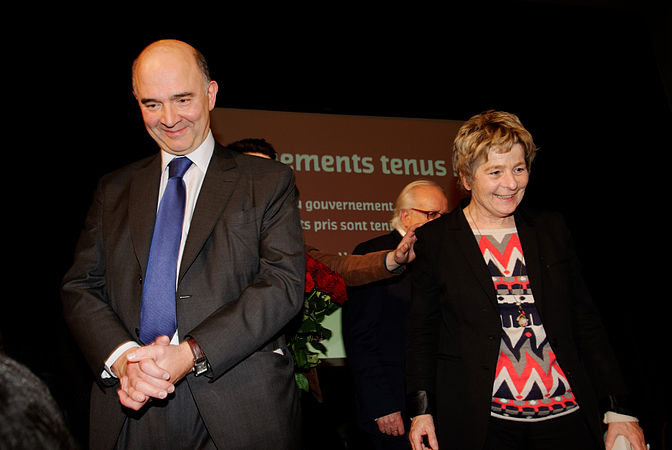 Pierre Moscovici, Yves Ackermann et Marie-Guite Dufay.