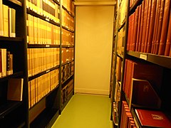 L'intérieur de la bibliothèque.