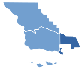 2020 California's 24th congressional district primary results by county
Map legend
Carbajal--60-70%
Carbajal--50-60% 2020CA24primary.svg