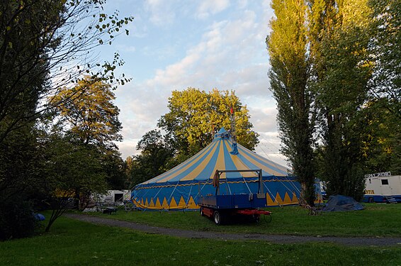 Zirkuszelt des Zirkus "Atlantik", Sachsen, Pirna, 2022