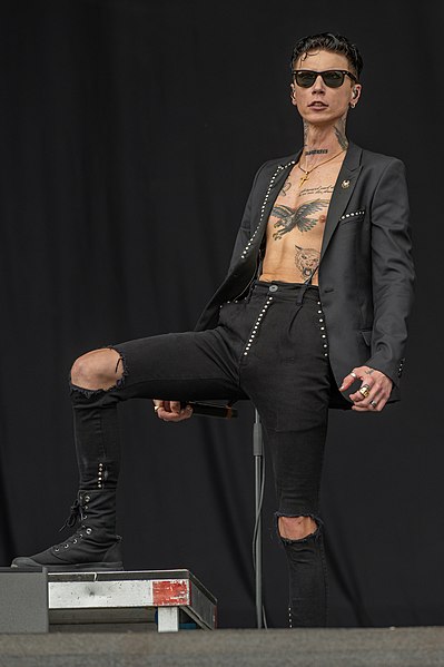 File:2022 Rock im Park - Black Veil -Brides - Andrew Dennis Biersack - by 2eight - 9SC1341.jpg