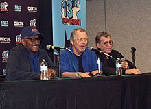 Panel discussion featuring Antonio Fargas, David Soul and Paul Michael Glaser at the 2018 East Coast Comicon in New Jersey. 4.29.18Starsky&HutchTrioByLuigiNovi12.jpg