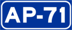 Autopista AP-71 escudo}}