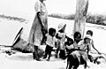 Image 38Ecuadorian children on a Galápagos beach in the 1920s (from Galápagos Islands)