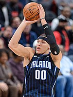 Aaron Gordon was selected 4th overall by the Orlando Magic. Aaron Gordon 2019 (cropped).jpg