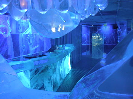 The Ice Bar at Nordic Sea Hotel, Norrmalm.