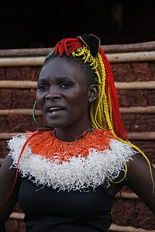 Traditional dancer at the National Festival of Arts and Culture in Yaounde. AccessoiresDanse11.jpg