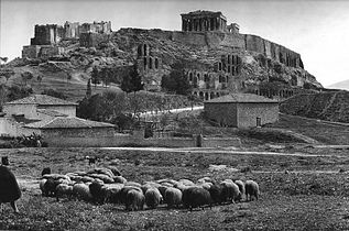 Photo of Acropolis of Athens taken in 1903.