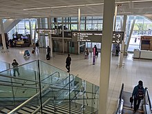 View of the arrivals hall