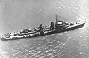 Il cacciatorpediniere USS Heermann in navigazione durante la seconda guerra mondiale