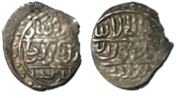 Akçe - Mehmed Çelebi in the name of Timur.png