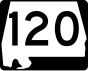 State Route 120 marker