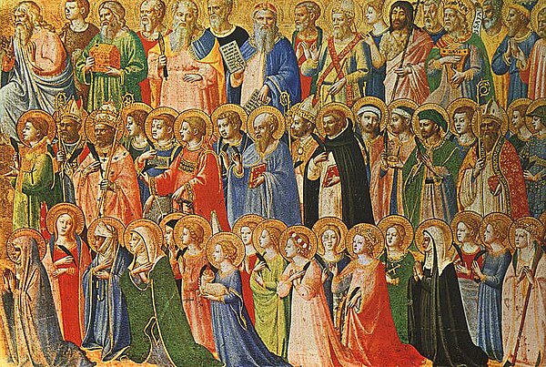 The Forerunners of Christ with Saints and Martyrs by Fra Angelico