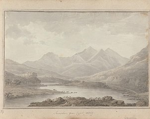 Views in England, Scotland and Wales: Snowdon, from Capel Cerrig