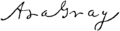 Appletons' Gray Asa signature.png