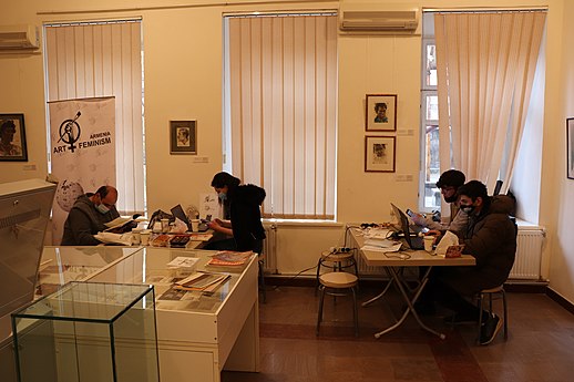 Art and Feminism Editathon at Aslamazyan Sisters' Gallery