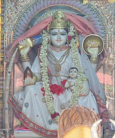 Murti of the Devi in Bannerghatta, Bangalore. Ashapura Mata Bangalore.jpg