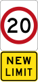 New 20 km/h Speed Limit (used in Victoria)