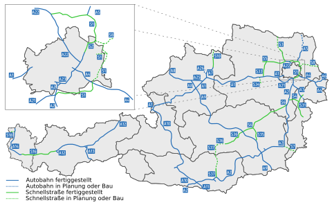 Autostrady I Drogi Ekspresowe W Austrii