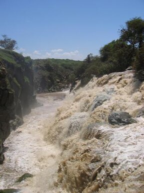 'n Waterval in die Awashrivier