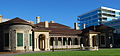 Front of Ayers House from within the property.