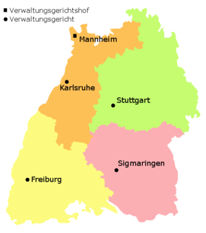 Verwaltungsgerichtshof Baden-Württemberg: Sitz, Leitung, Instanzenzug und Zuständigkeit