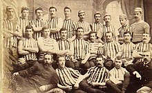 Ballarat Football Club, 1889. The club was founded in 1860 and is one of the oldest football clubs in the world.