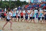 Deutsch: Beachhandball Europameisterschaften 2019 (Beach handball Euro); Tag 6: 7. Juli 2019 – Männerfinale, Dänemark-Norwegen 2:0 (25:18, 19:16) English: Beach handball Euro; Day 6: 7 July 2019 – Men's Final – Denmark-Norway 2:0 (25:18, 19:16)