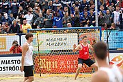 Deutsch: Beachhandball Europameisterschaften 2019 (Beach handball Euro); Tag 6: 7. Juli 2019 – Männerfinale, Dänemark-Norwegen 2:0 (25:18, 19:16) English: Beach handball Euro; Day 6: 7 July 2019 – Men's Final – Denmark-Norway 2:0 (25:18, 19:16)