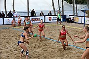 Deutsch: Beachhandball Europameisterschaften 2019 (Beach handball Euro); Tag 2: 3. Juli 2019 – Frauen, Vorrunde Gruppe A, Türkei-Norwegen 0:2 (17:22, 12:20) English: Beach handball Euro; Day 2: 3 July 2019 – Women Preliminary Round Group A – Turkey-Norway 0:2 (17:22, 12:20)